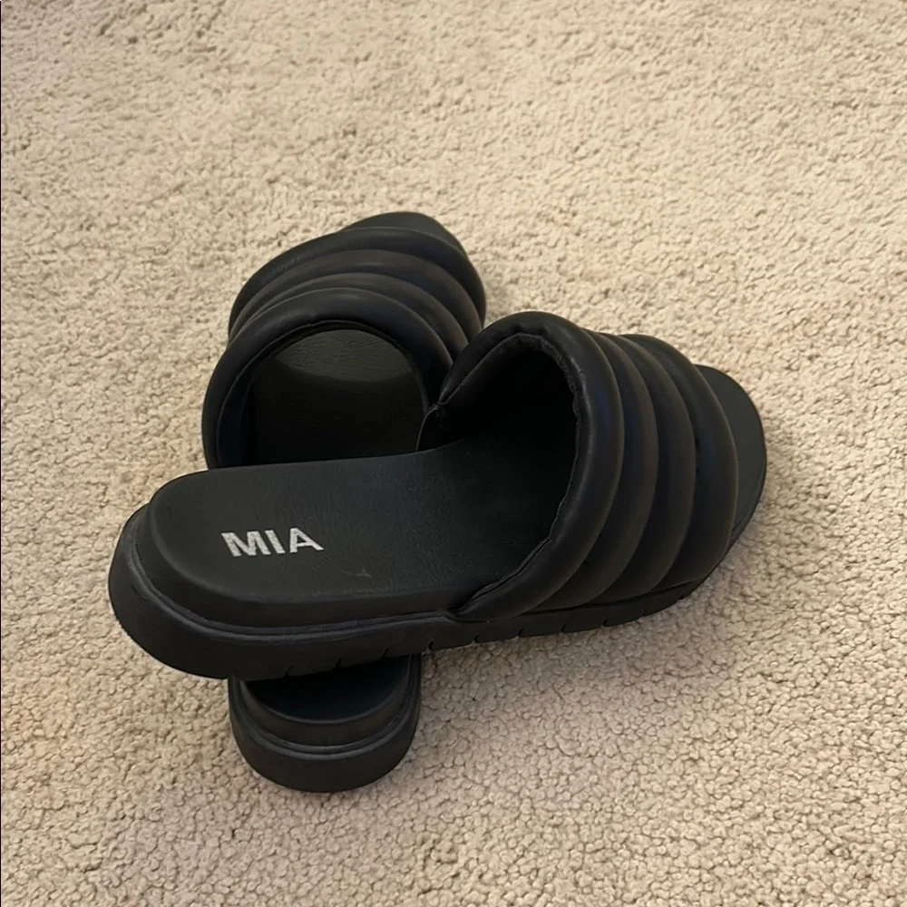MIA Black Sandals Minimalist Design | Size 10